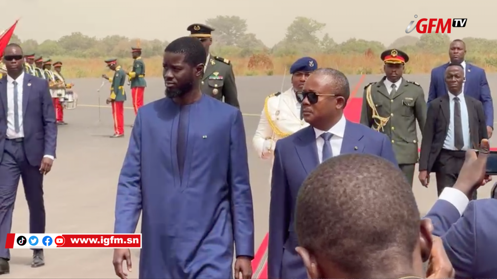 Président Diomaye à Bissau : Les images de son arrivée 